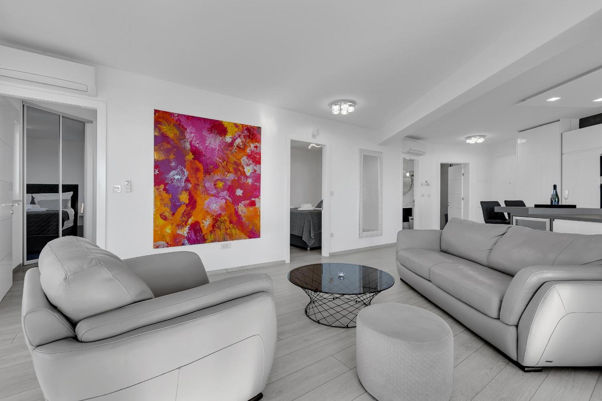 Ferienwohnung Exclusive Penthouse Big Blue With Private Jacuzzi Makarska Exterior foto